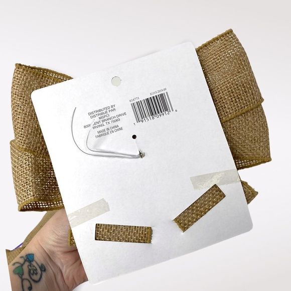 🆕 CELEBRATE IT | Burlap Wired Bows x2 - Picture 2 of 3